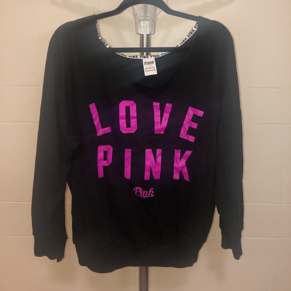 Pink off shoulder sweater